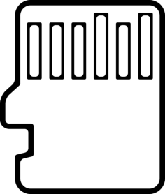 Mobile Phone Card Outline Svg Line Art, Free Vectors File